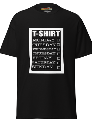 T-shirt day list white