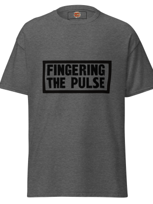 fingering the pulse tee black text
