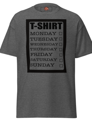 T-shirt day list black